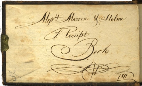 Receipt Book of Misters Marvin & Helm farming activities from Sept. 24, 1811 to March 5, 1863. The site is now part of Camp LaGuardia. chs-008157
